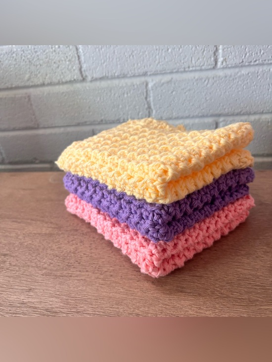 Handmade Other - Crochet Dishcloth Set-3